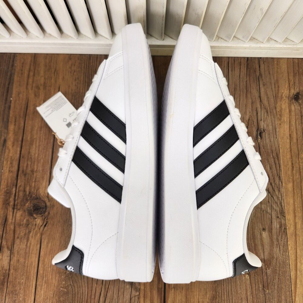 Adidas Grand Court 2.0 Sneakers Womens Sz 8.5 White Leather Tennis Shoes GW9214 - Picture 7 of 13